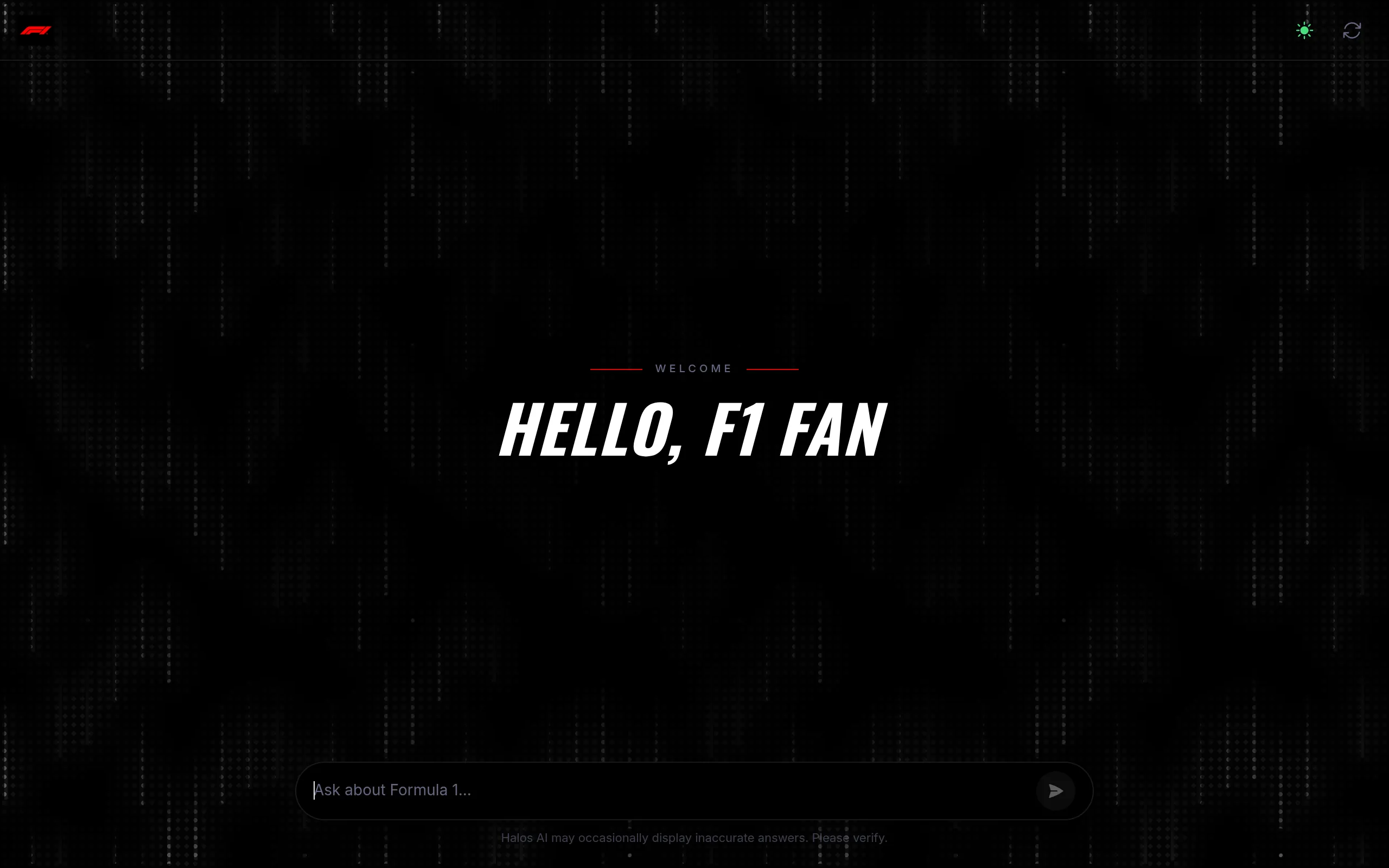 Halos AI — F1 chatbot with dual RAG and Text-to-SQL pipelines, repository preview